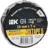 Изолента IEK MIXTAPE 5 Х/Б 19мм 7м UIZ20-19-07-K02