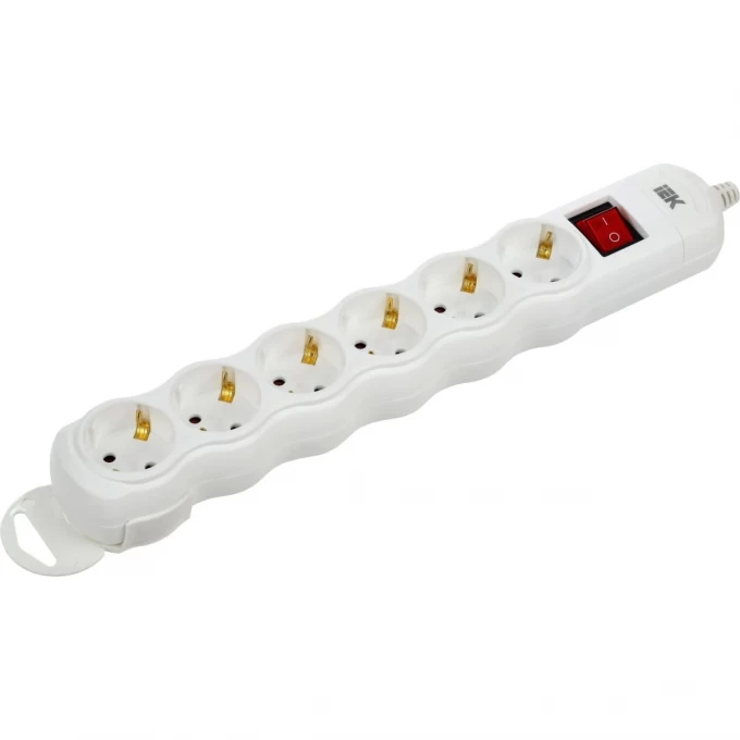 Колодка удлинителя 6-мест. с выключателем РПр06В IEK WYP10-D-KP-16-06-ZKS-K01 Колодка удлинителя 6-мест. с выключателем РПр06В IEK WYP10-D-KP-16-06-ZKS-K01