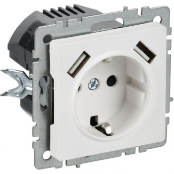 Розетка IEK BRITE BR-R14-16-U21-D21-K91 Розетка IEK BRITE BR-R14-16-U21-D21-K91