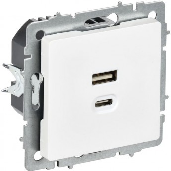 Розетка IEK BRITE BR-U22-045-K91 Розетка IEK BRITE BR-U22-045-K91